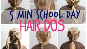 5 Minute Easy Hairstyles for School 5 Minute School Day Hair Styles Fynes Designs