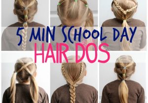 5 Minute Easy Hairstyles for School 5 Minute School Day Hair Styles Fynes Designs
