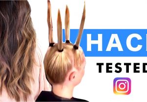 5 Minute Hairstyles for Long Thin Hair â 2 Minute Home Hair Cut ð Instagram Hack Tested â Hairstyles