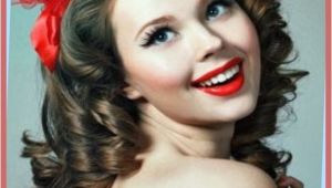 50s Hairstyles for Long Curly Hair Curly Hairstyles Easy 50s Hairstyles for Long Curly Hair