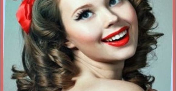 50s Hairstyles for Long Curly Hair Curly Hairstyles Easy 50s Hairstyles for Long Curly Hair