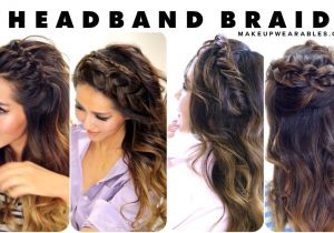 7 Cute Easy Hairstyles 7 Headband Braid Hairstyles Braided Half Updo Hair Tutorial