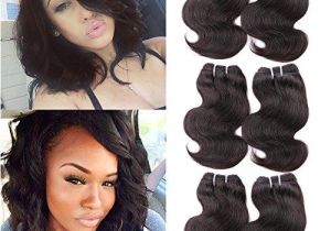 8 Hairstyles for Short Curly Hair Hanne 6pcs Brazilian Virgin Hair Body Wave 8" Short Curly Hair