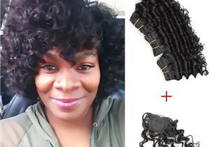 8 Hairstyles for Short Curly Hair Kiss Hair 8 Inch Deep Wave Unprocessed Virgin Remy Human Hair Weave