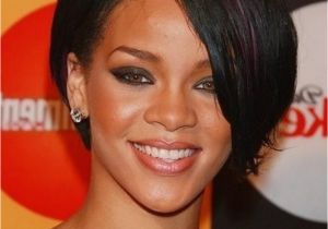 8 Inch Bob Hairstyles Custom Super Star Rihanna Hairstyles Short Straight 8 Inches Black