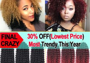 8 Inches Curly Hairstyles 8 Inch Krullend Haak Haar Bohemian Gehaakte Vlechten Krullend