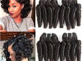 8 Inches Curly Hairstyles Molefi Brazilian Funmi Hair Loose Wave 4 Bundles Spiral Curl Hair