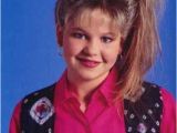 90 S Haircuts D J Tanner S Frosted Side Ponytail Early 90s Fashion