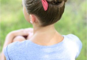 A Cute Bun Hairstyle Pancaked Bun Of Braids Updo Hairstyles