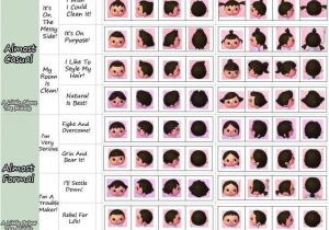 Acnl Hairstyle Colours Acnl Hair Color Guide