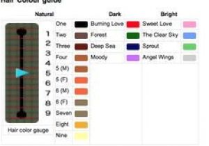 Acnl Hairstyle Colours Acnl Hair Color Guide