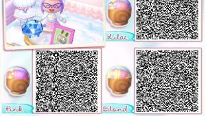 Acnl Hairstyle List Animal Crossing New Leaf Light Purple Qr Code Google Search