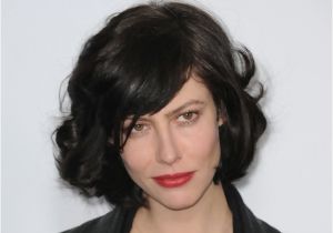 Actress Bob Haircut French Actress Anna Mouglalis Perfect Curly Bob Curly