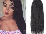 African Jumbo Braids Hairstyles wholesale Classical Black 3x Box Braid for All Color Hairstyles 24