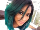 Afro Dyed Hairstyles Black Hair – Green Ombre Things to Wear