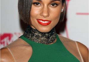 Alicia Keys Bob Haircut Celebrities with Chin Length Hairstyles Women Hairstyles