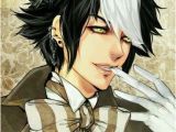 Androgynous Hairstyles Anime Black White Hair Anime Mad Hatter Random Anime Guys Boys