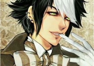 Androgynous Hairstyles Anime Black White Hair Anime Mad Hatter Random Anime Guys Boys