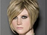 Angled Bob Haircuts for Round Faces Short Stacked Hairstyles