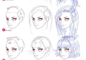 Anime Girl Hairstyles Tutorial 106 Best Drawing Techniques Images On Pinterest