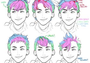 Anime Girl Hairstyles Tutorial Men Hair Drawing at Getdrawings