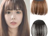 Anime Hairstyle Bangs Natural Bang False Hair Bangs Black Light Brown Dark Brown Clip In