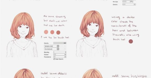 Anime Hairstyle Maker This is for Paint tool Sai A Small Hair Coloring Tutorial I Hope