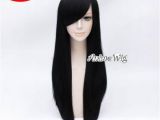 Anime Hairstyle Wig 70cm Alice Madness Returns Women Long Straight Black Hair Anime