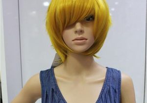 Anime Hairstyle Wig Short Striaght Hairstyle Capless Synthetic Hair Wigs Full Wigs Four