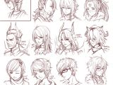 Anime Hairstyles Deviantart Inspiration Hair & Expressions Manga Art Drawing Sketching Head