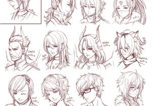 Anime Hairstyles Deviantart Inspiration Hair & Expressions Manga Art Drawing Sketching Head