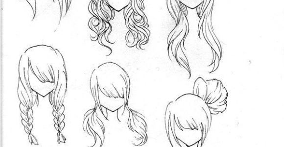 Anime Hairstyles Easy Draw Realistic Hair Drawing Ideas