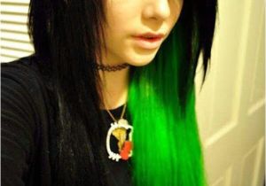 Anime Hairstyles Emo Emo Girl Black and Green Hair Emos â¥