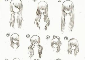 Anime Hairstyles Female Step by Step Draw Hair the Arts Pinterest