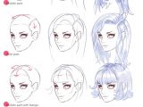 Anime Hairstyles Female Step by Step Hair Tutorials Drawing Guides