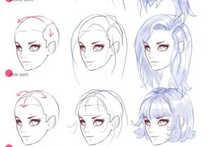 Anime Hairstyles Female Step by Step Hair Tutorials Drawing Guides