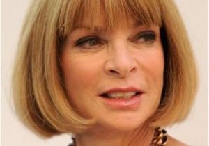 Anna Wintour Bob Haircut Anna Wintour Hairstyle Short Bob Synthetic Hair Capless