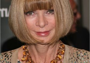 Anna Wintour Bob Haircut Anna Wintour Wearing Her Hair In A Bob that is Curved