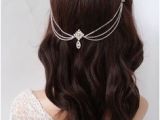 Art Deco Hairstyles Pinterest Art Deco Bridal Hair Chain Art Deco Head Chain Bridal Headpiece