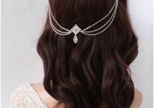 Art Deco Hairstyles Pinterest Art Deco Bridal Hair Chain Art Deco Head Chain Bridal Headpiece