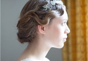 Art Deco Hairstyles Pinterest Grecian Bridal Headpiece Art Deco Wedding Hair Accessory Crystal