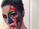 Art Teacher Hairstyles Woman Gives Up Teaching to Create Optical Illusions with Makeup and