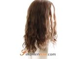 Artificial Hairstyles Online Brown Highlights Human Hair topper Hair Pieces for Short Hair Canada