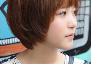 Asian Short Hair 2019 Sweet Layered Short Korean Hairstyle Side View Of Cute Bob Cut In