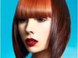 Bangs Hairstyles Definition A Medium Brown Straight Coloured Multi tonal Defined Fringe Womens