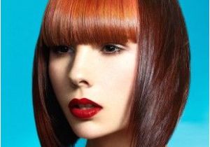 Bangs Hairstyles Definition A Medium Brown Straight Coloured Multi tonal Defined Fringe Womens