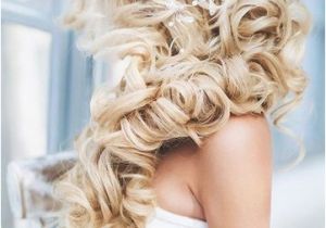 Big Curls Hairstyles for Wedding Voluminous Side Swept Curls Stunning Wedding Hair Ideas