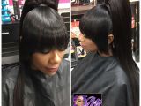 Black Hairstyles Bangs Ponytails Awesome Black Hair Weave Ponytail Hairstyles