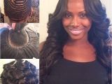 Black Hairstyles Curly Weaves Middle Part with My Signature Pin Curls Hairbyme”