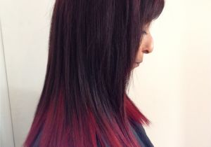 Black Hairstyles Dip Dye Red Dip Dyed Hair Hairr